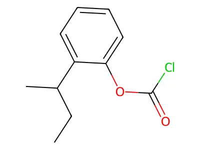 o-sec-Butylphenyl chloroformate structure
