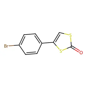 4-(4-溴苯基)-1,3-二硫杂环戊烯-2-酮 structure