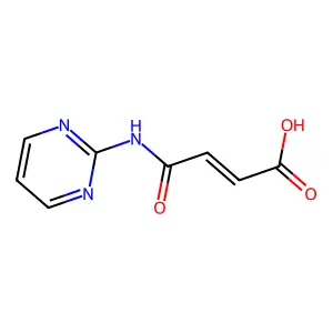 4-Oxo-4-(pyrimidin-2-ylamino)but-2-enoic acid structure