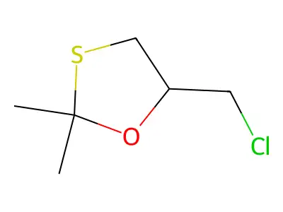 5-(氯甲基)-2,2-二甲基-1,3-氧硫杂环戊烷 structure