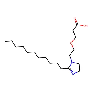 3-(2-(4,5-Dihydro-2-undecyl-1H-imidazol-1-yl)ethoxy)propionic acid structure