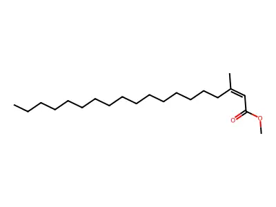 Methyl 3-methylnonadec-2-enoate structure
