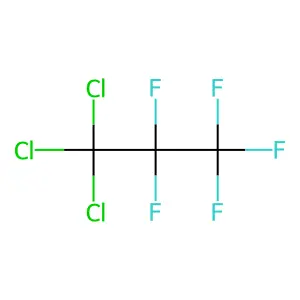1,1,1-Trichloro-2,2,3,3,3-pentafluoropropane structure