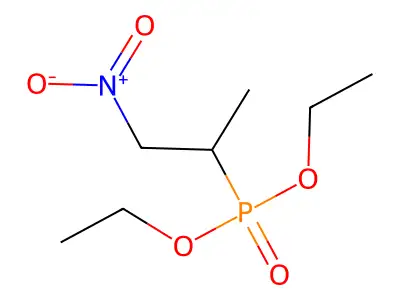 2-Diethoxyphosphoryl-1-nitropropane structure