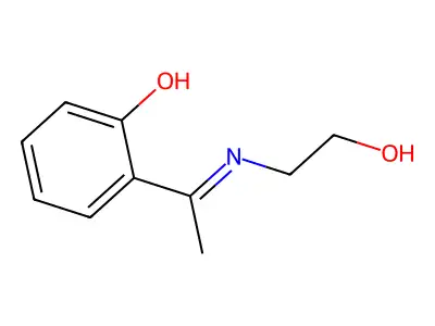 Alpha-(2-hydroxyethylimino)-alpha-methyl-O-cresol structure