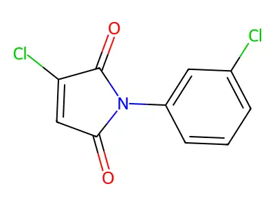 2-氯-N-(间氯苯基)马来酰亚胺 structure