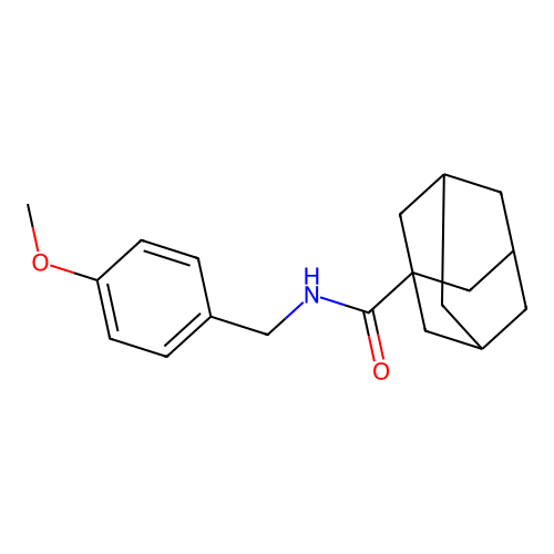 N-(4-Methoxybenzyl)-1-adamantanecarboxamide structure