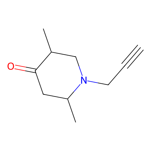 2,5-Dimethyl-1-(prop-2-yn-1-yl)piperidin-4-one structure