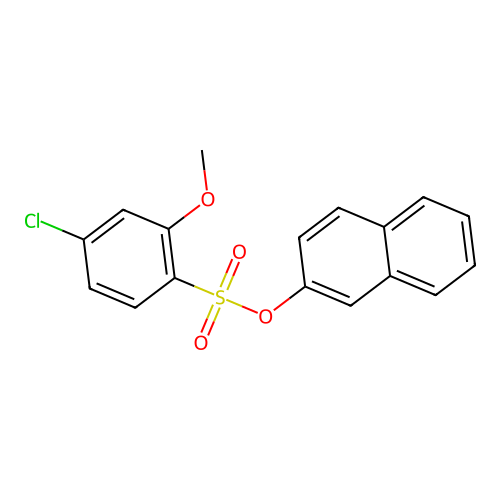 2-Naphthyl 4-chloro-2-methoxybenzenesulfonate structure