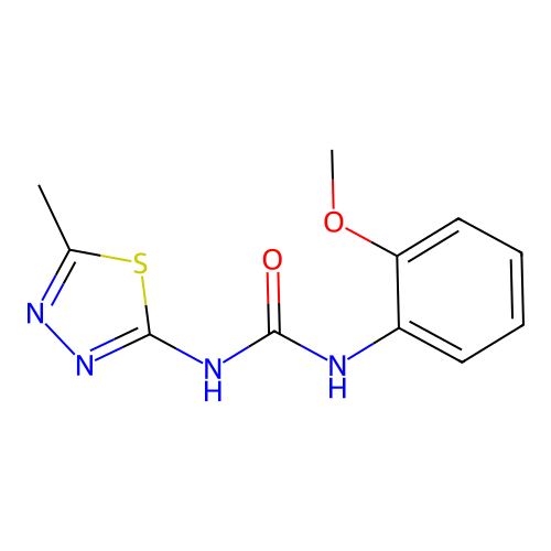 1-(2-Methoxyphenyl)-3-(5-methyl-1,3,4-thiadiazol-2-yl)urea structure