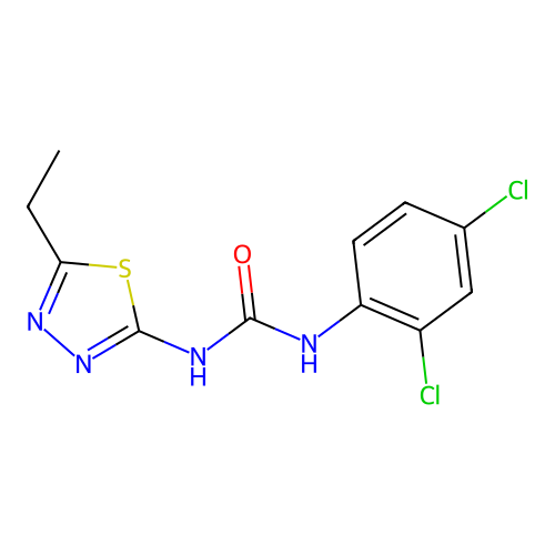 1-(2,4-Dichlorophenyl)-3-(5-ethyl-1,3,4-thiadiazol-2-yl)urea structure