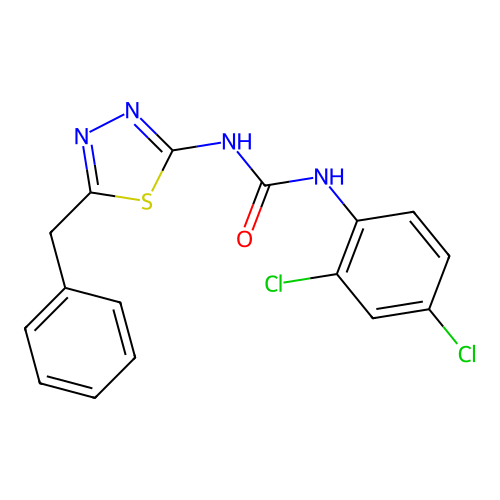 1-(5-Benzyl-1,3,4-thiadiazol-2-yl)-3-(2,4-dichlorophenyl)urea structure