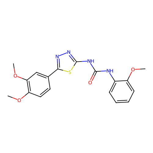 1-(5-(3,4-Dimethoxyphenyl)-1,3,4-thiadiazol-2-yl)-3-(2-methoxyphenyl)urea structure