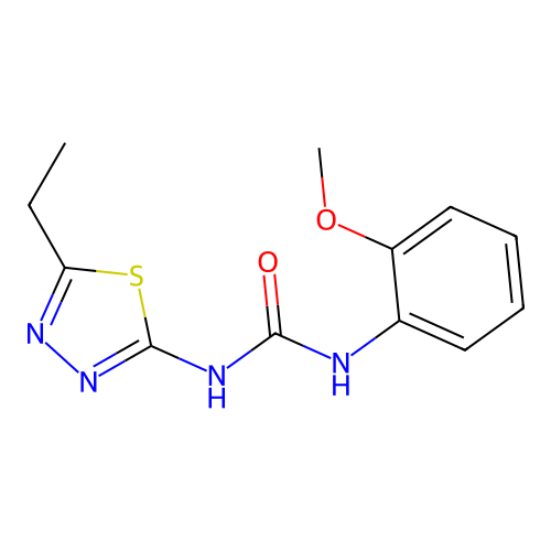 1-(5-Ethyl-1,3,4-thiadiazol-2-yl)-3-(2-methoxyphenyl)urea structure