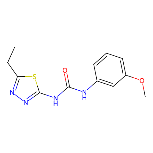 1-(5-Ethyl-1,3,4-thiadiazol-2-yl)-3-(3-methoxyphenyl)urea structure