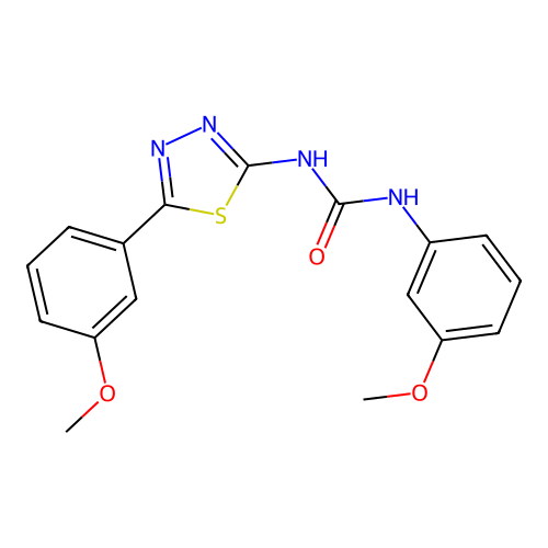 1-(3-Methoxyphenyl)-3-(5-(3-methoxyphenyl)-1,3,4-thiadiazol-2-yl)urea structure