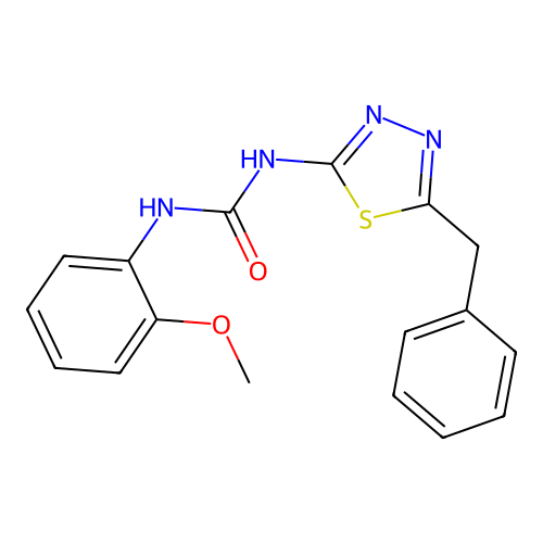 1-(5-Benzyl-1,3,4-thiadiazol-2-yl)-3-(2-methoxyphenyl)urea structure