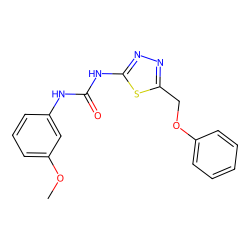 1-(3-Methoxyphenyl)-3-[5-(phenoxymethyl)-1,3,4-thiadiazol-2-yl]urea structure