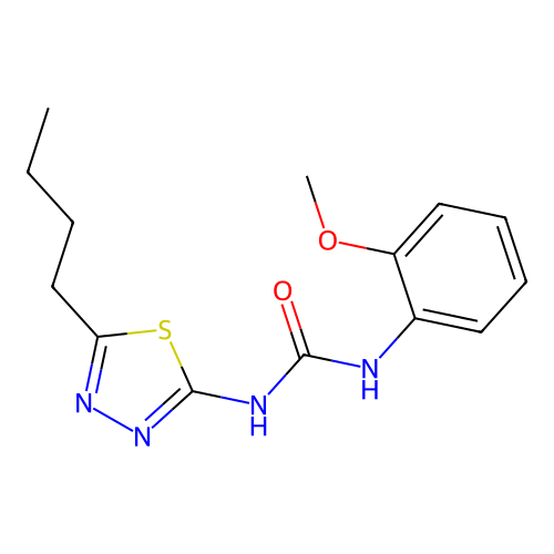 1-(5-Butyl-1,3,4-thiadiazol-2-yl)-3-(2-methoxyphenyl)urea structure