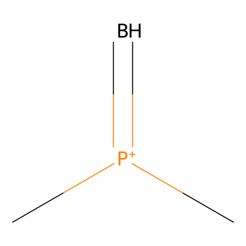 Boranylidene(dimethyl)phosphanium structure