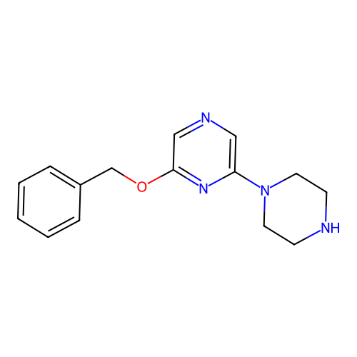 2-(Benzyloxy)-6-(1-Piperazinyl)Pyrazine structure
