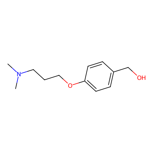 (4-(3-(Dimethylamino)propoxy)phenyl)methanol structure