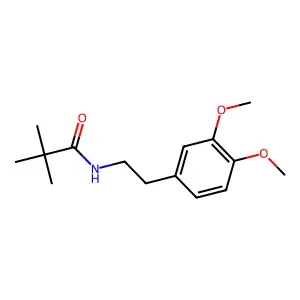 N-[2-(3,4-dimethoxyphenyl)ethyl]-2,2-dimethylpropanamide structure