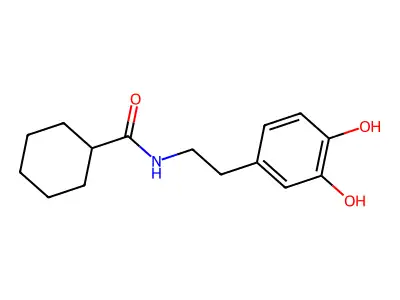 N-Cyclohexanoyl dopamine structure
