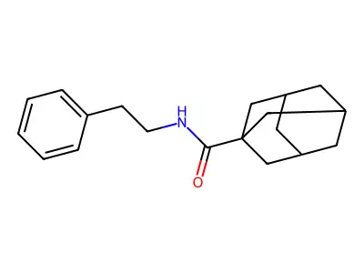 N-phenethyladamantane-1-carboxamide structure