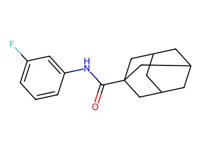 N-(3-fluorophenyl)adamantane-1-carboxamide structure