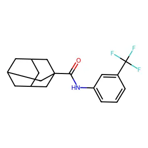 N-[3-(trifluoromethyl)phenyl]adamantane-1-carboxamide structure