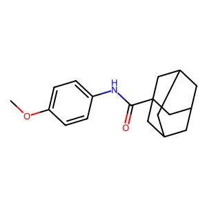 N-(4-methoxyphenyl)adamantane-1-carboxamide structure