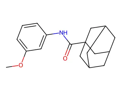 N-(3-methoxyphenyl)adamantane-1-carboxamide structure