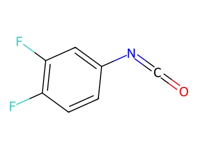3,4-Difluorophenyl isocyanate structure