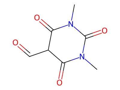 1,3-Dimethyl-2,4,6-trioxo-1,3-diazinane-5-carbaldehyde structure