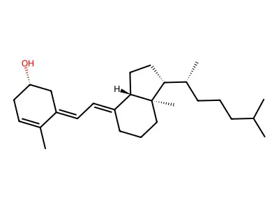 (5E)-Isovitamin D3/(5E)-isocholecalciferol structure