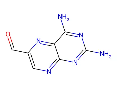 2,4-Diamino-6-pteridinecarboxaldehyde structure
