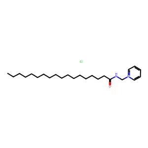 Pyridinium, 1-[[(1-oxooctadecyl)amino]methyl]-, chloride structure