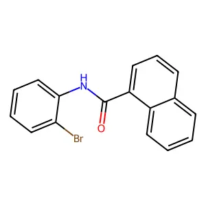 N-(2-bromophenyl)naphthalene-1-carboxamide structure
