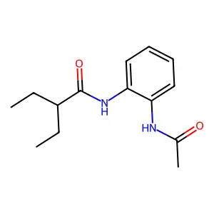 N-(2-acetamidophenyl)-2-ethylbutanamide structure