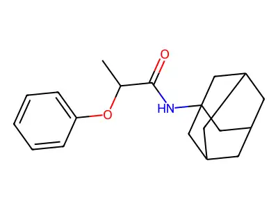 N-(1-adamantyl)-2-phenoxypropanamide structure