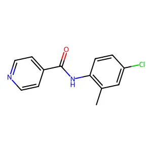 N-(4-chloro-2-methylphenyl)pyridine-4-carboxamide structure