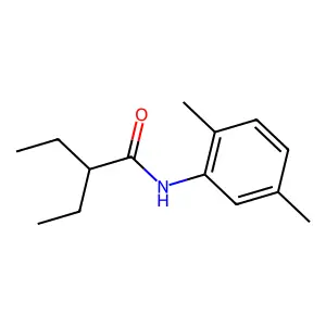 N-(2,5-dimethylphenyl)-2-ethylbutanamide structure