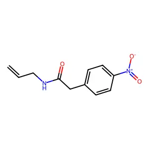 2-(4-nitrophenyl)-N-prop-2-enylacetamide structure