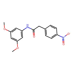 N-(3,5-dimethoxyphenyl)-2-(4-nitrophenyl)acetamide structure
