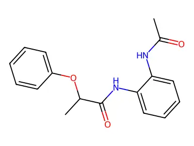 N-(2-acetamidophenyl)-2-phenoxypropanamide structure