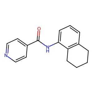 N-(5,6,7,8-Tetrahydro-naphthalen-1-yl)-isonicotinamide structure