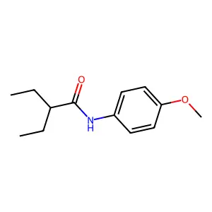 2-乙基-N-(4-甲氧基苯基)丁酰胺 structure