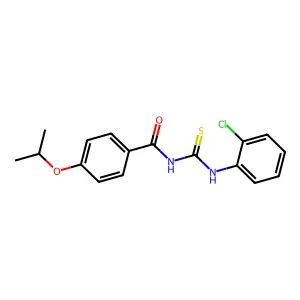 N-(2-chlorophenyl)-N'-(4-isopropoxybenzoyl)thiourea structure
