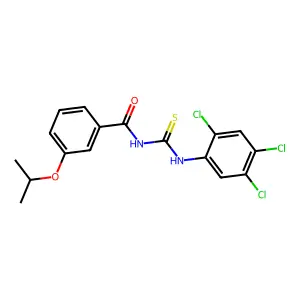 3-propan-2-yloxy-N-[(2,4,5-trichlorophenyl)carbamothioyl]benzamide structure